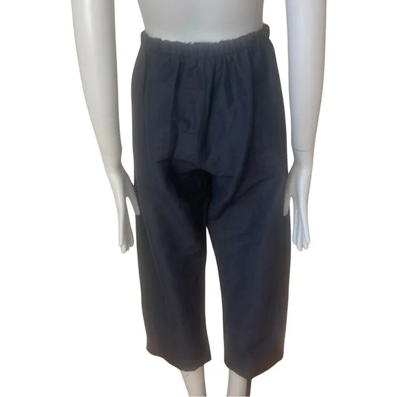 BRYN WALKER Wide Leg Pull On Dark Blue Capri Pants Size Small - Picture 4 of 16